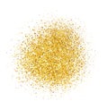 Abstract gold glitter background. Bright sparkles for card Royalty Free Stock Photo